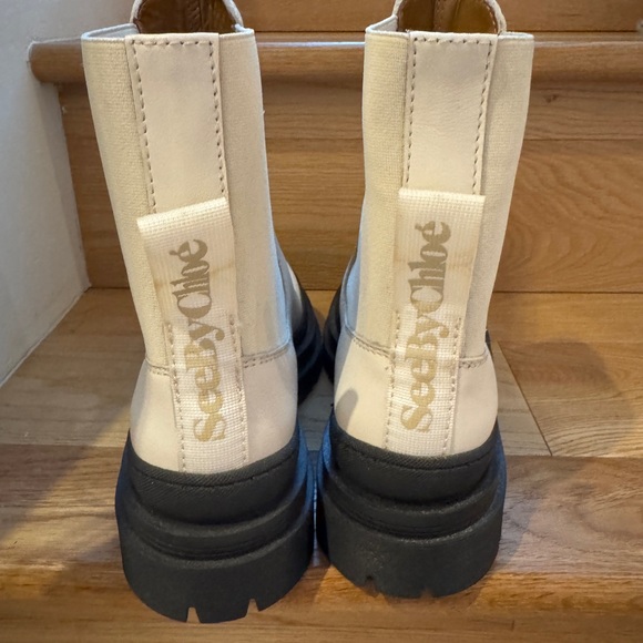 See by Chloe Women's White Ankle Boots - Picture 2 of 3